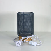 LENNY GREY - Mesh Bedside Lamp in Grey