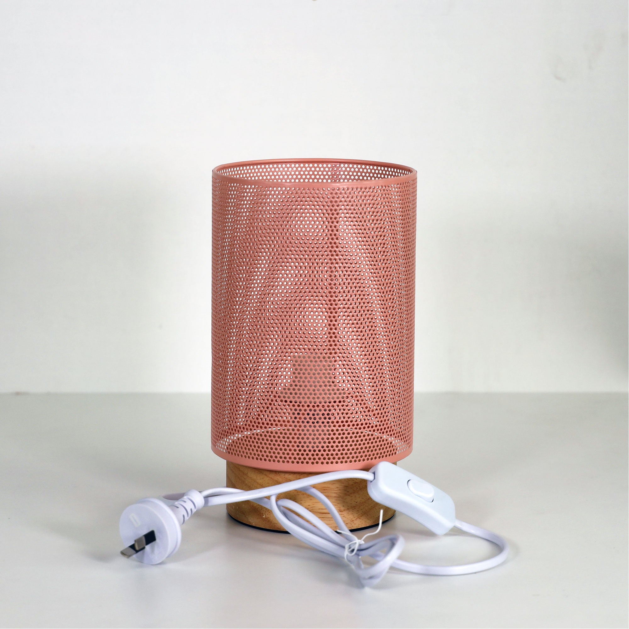 LENNY PINK - Mesh Bedside Lamp in Pink