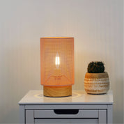 LENNY PINK - Mesh Bedside Lamp in Pink