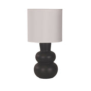 HOLLA BLACK - Black Ceramic Table Lamp