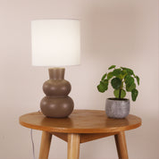 HOLLA TAUPE - Taupe Ceramic Table Lamp