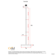 SPOKE 1450 BLACK - Floor Lamp Base only Black E27