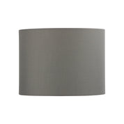 30cm Grey Cotton Shade - Light Grey Cotton Drum Shade