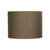 30cm Drum Coffee Burlap Shade - Coffee-neutral Textured Drum Shade
