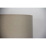 40cm Drum Canvas Burlap Shade - Neutral Textured Drum Shade