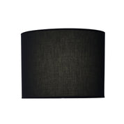 40CM DRUM SHADE BLACK - Medium-Large Poly Cotton Shade