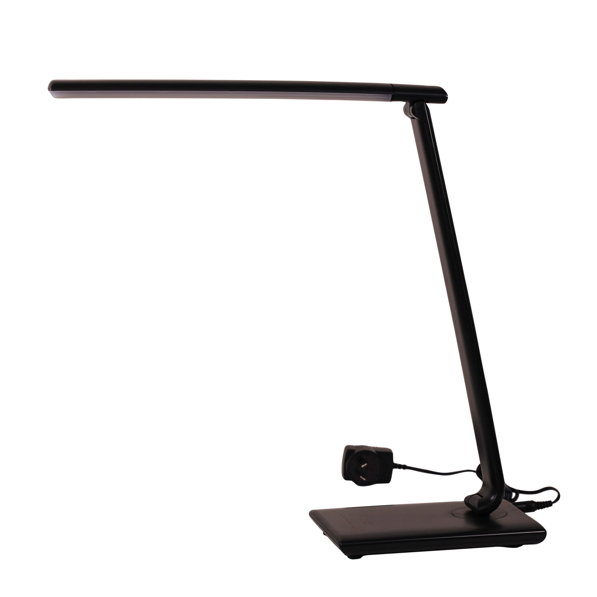 LUKE BLACK - Touch Dimming LED Lamp with USB Port