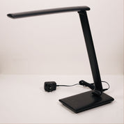 LUKE BLACK - Touch Dimming LED Lamp with USB Port