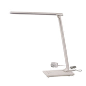 LUKE WHITE - Touch Dimming LED Lamp with USB Port