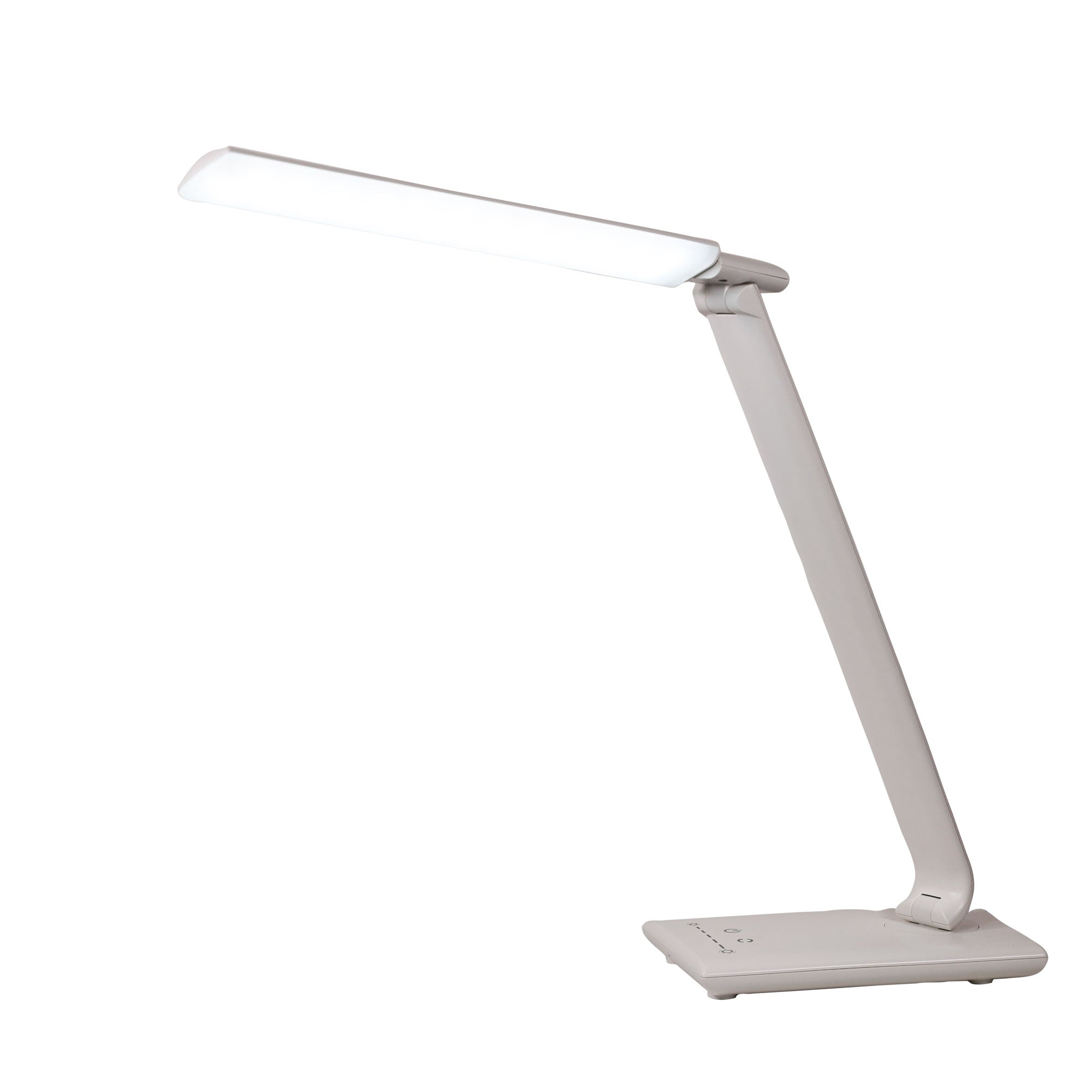 LUKE WHITE - Touch Dimming LED Lamp with USB Port