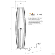 MATRAM - Rattan Cane Floor Lamp