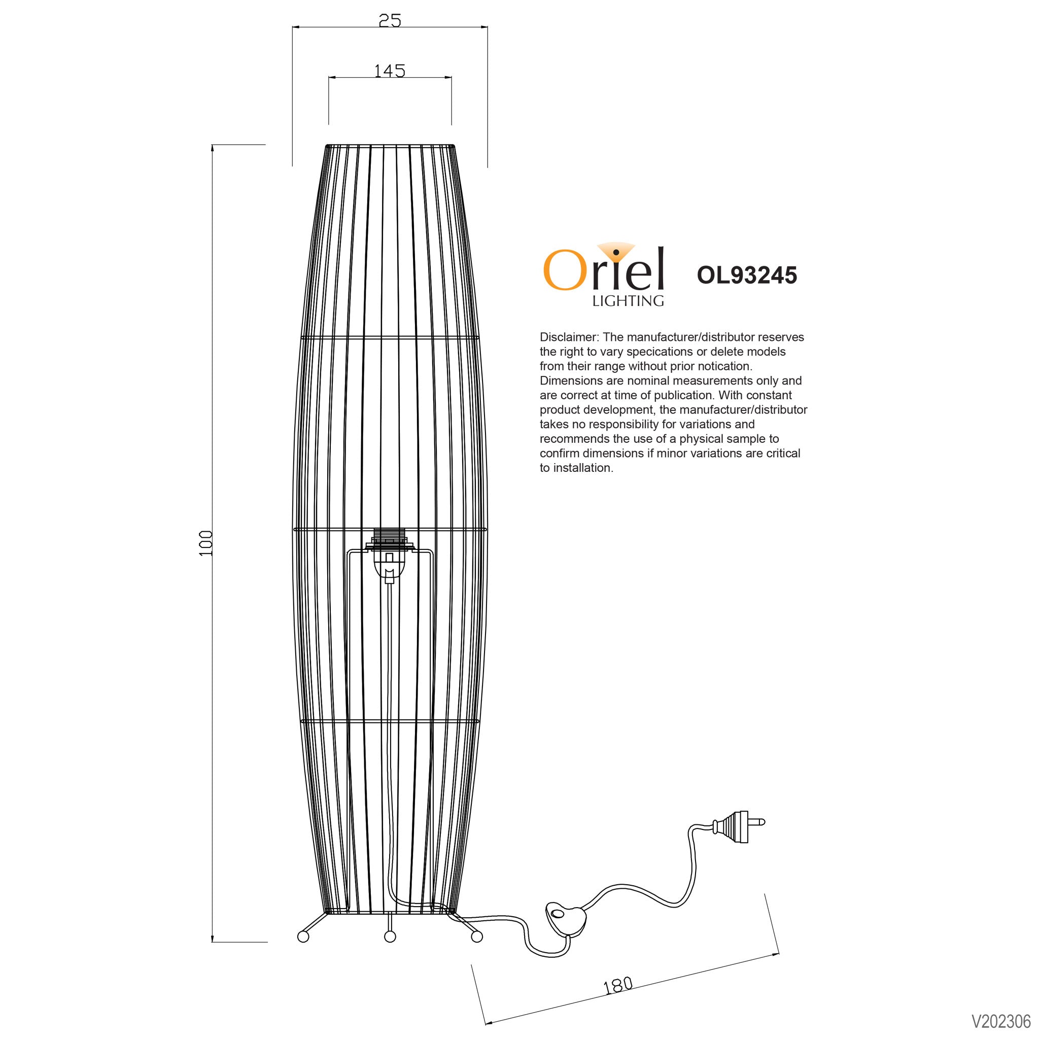 MATRAM - Rattan Cane Floor Lamp
