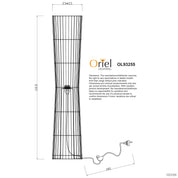 JAMBI - Rattan Cane Floor Lamp