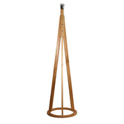 STABB FLOOR LAMP - Natural Timber base only E27