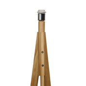 STABB FLOOR LAMP - Natural Timber base only E27