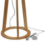 STABB FLOOR LAMP - Natural Timber base only E27