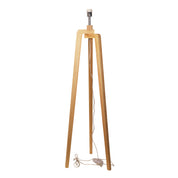 LUND FLOOR LAMP BASE ONLY - Scandi Timber Tripod Lamp Base