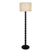 SPINDLE BLACK - Floor Lamp with Shade