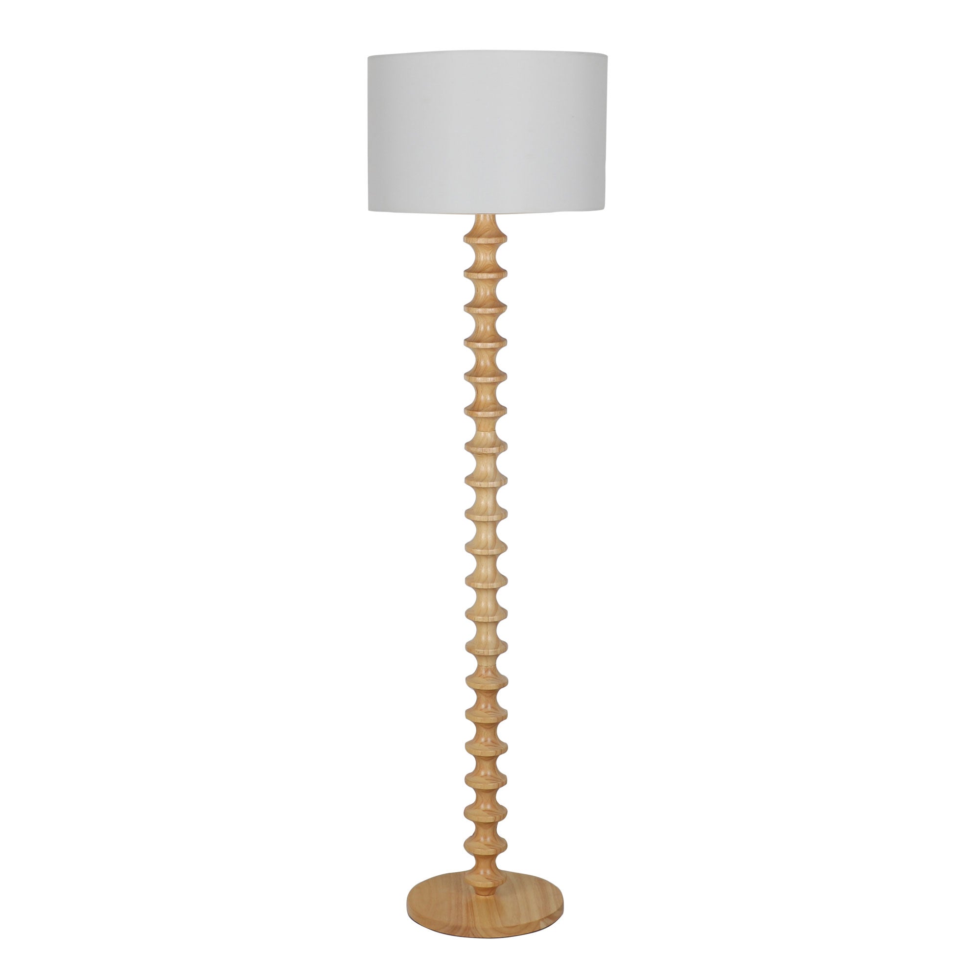 SPINDLE NATURAL - Floor Lamp with Shade – LED Lighting Designs