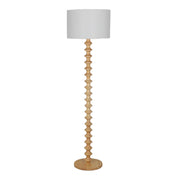 SPINDLE NATURAL - Floor Lamp with Shade