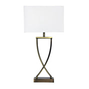 CHI ANTIQUE BRASS - Complete Bedside Lamp