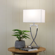 CHI CHROME - Chrome Complete Bedside Lamp