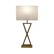 KIZZ ANTIQUE BRASS - Antique Brass Complete Bedside Lamp