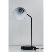 TARGA BLACK - Black Desk Lamp with USB and wireless charging