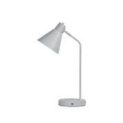 TARGA WHITE - White Desk Lamp with USB and wireless charging