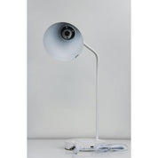 TARGA WHITE - White Desk Lamp with USB and wireless charging