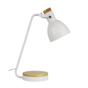 BENNY WHITE - Task Lamp with Wood Accents