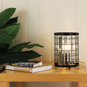 DELAWARE TABLE LAMP - Crystal Caged Bedside Lamp