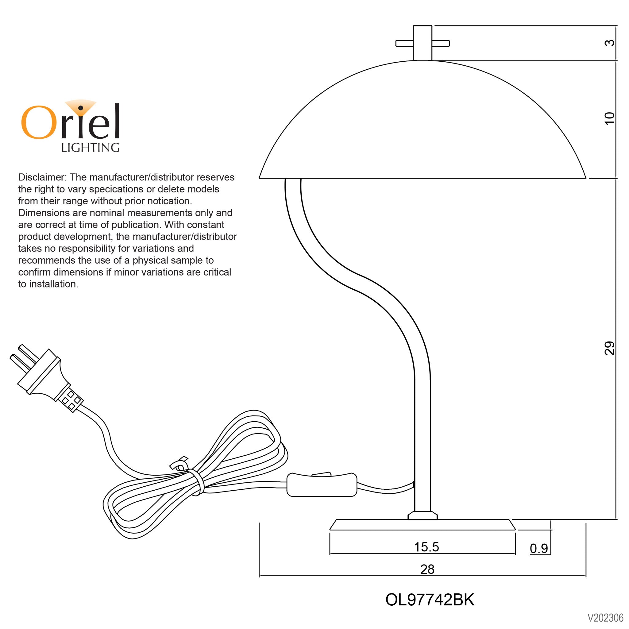 MERTON - Metal Table Lamp