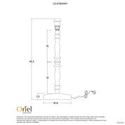 ROSALIE 46 - Painted Timber Table Lamp base B22