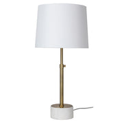 UMBRIA - Height Adjustable Scandi Lamp in Antique Brass
