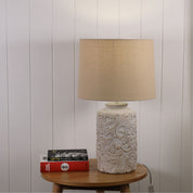 ANDORRA - Romantic Embossed Floral Table Lamp