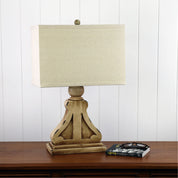 PROVENCE - Distressed Lamp with Harp Shade