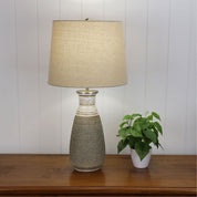 POTTON - Natural Textured Lamp with Harp Shade