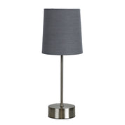 LANCET GREY - ON-OFF Touch Lamp Grey Shade