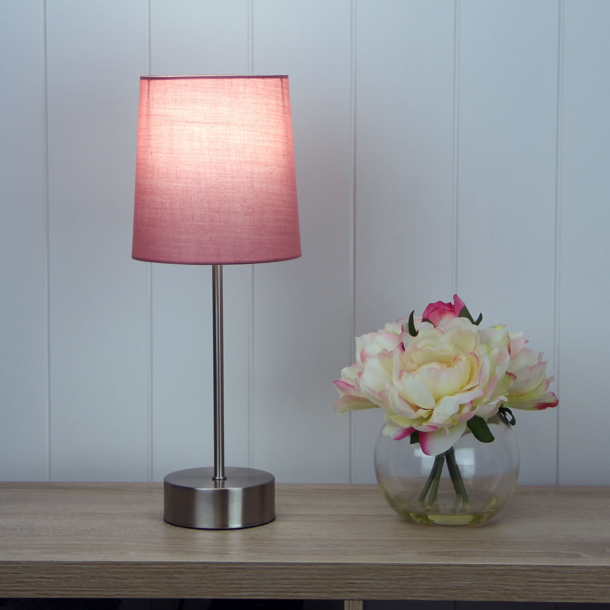 LANCET PINK - ON-OFF Touch Lamp Pink Shade