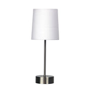 LANCET WHITE - ON-OFF Touch Lamp White Shade