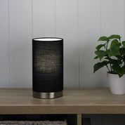 MANTEL BLACK - ON-OFF Touch Lamp Black Shade