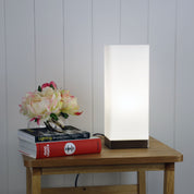 PARO SQUARE - ON-OFF Touch Lamp Opal Matt Glass