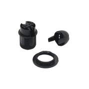 LAMPHOLDER E14 Black - 10mm thread SES lampholder