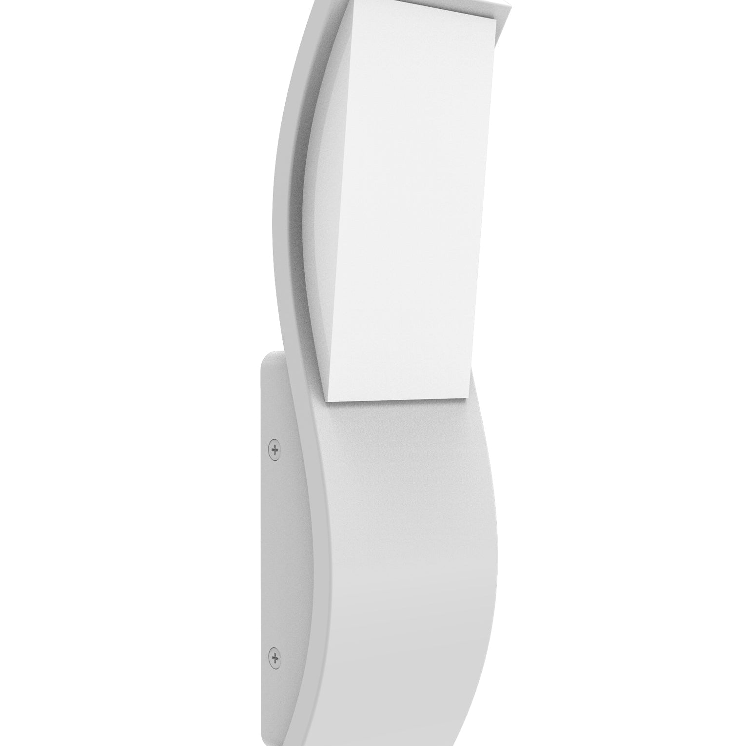OLA: Exterior LED Wavy Rectangular Surface Mounted Wall Lights IP65
