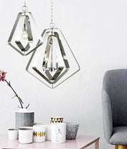 ORBITA: Bohemian Small Polished Nickel Hardware Pendant Light