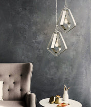 ORBITA: Bohemian Small Polished Nickel Hardware Pendant Light