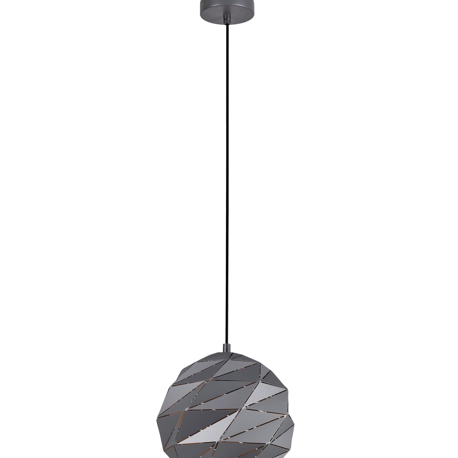 ORIGAMI: Interior Small Dome Carved Iron Origami Style Pendant Lights
