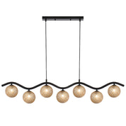 ORTON 7 LIGHT PENDANT BLACK