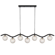 ORTON 7 LIGHT PENDANT BLACK